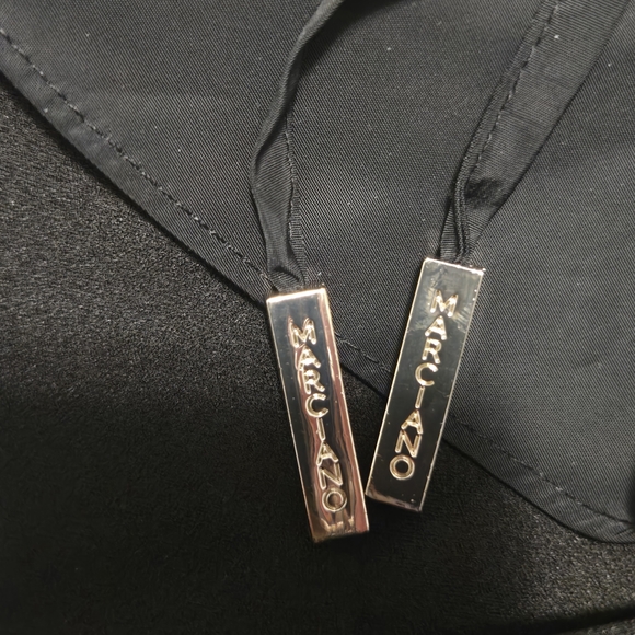 Marciano Black Ruffle Trim Jumpsuit With Belt. Size 0. - Picture 6 of 14